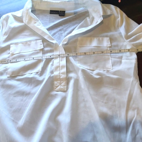 SEDUCTION WHITE BLOUSE/ B2B - Picture 4 of 5